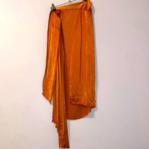 Copper color skirt. With slit